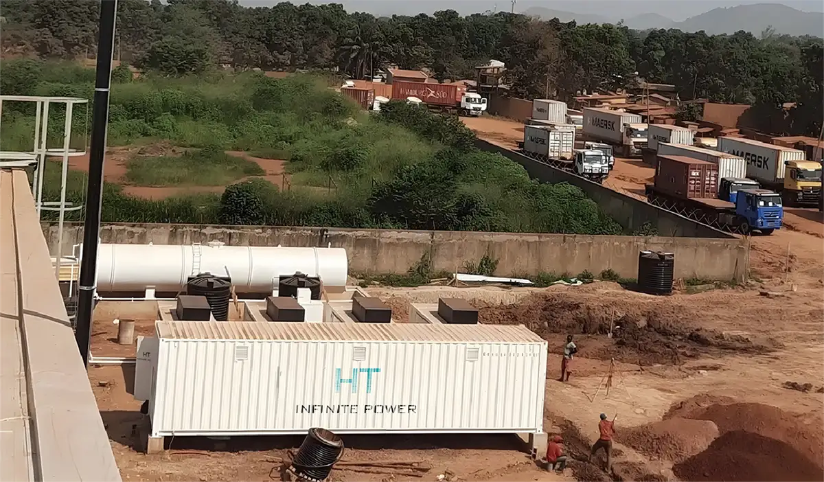Projets d’alimentation énergétique par stockage d’énergie extérieur de HT Infinitepower